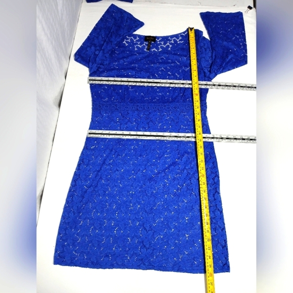 Landry By Shelli Seagal Elegant Soft Lace Lined Midi Dress. Size 12 - Picture 4 of 10